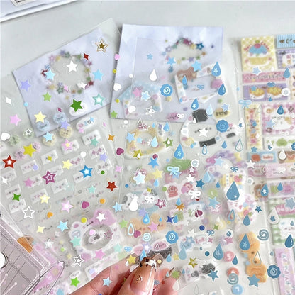 cute camera mini sticker sheets - 8 sheets