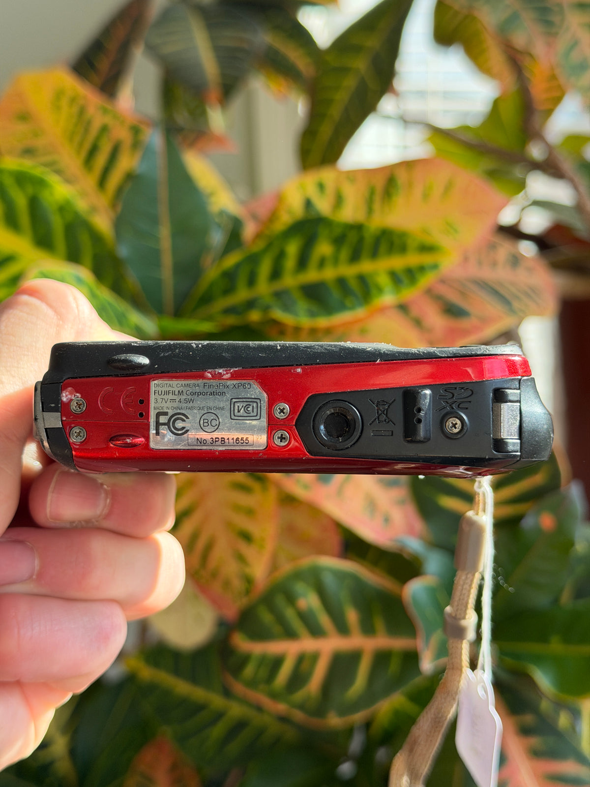 Fujifilm FinePix XP60 digital camera bottom view